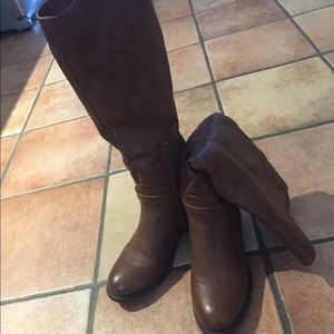 Tan tall boots